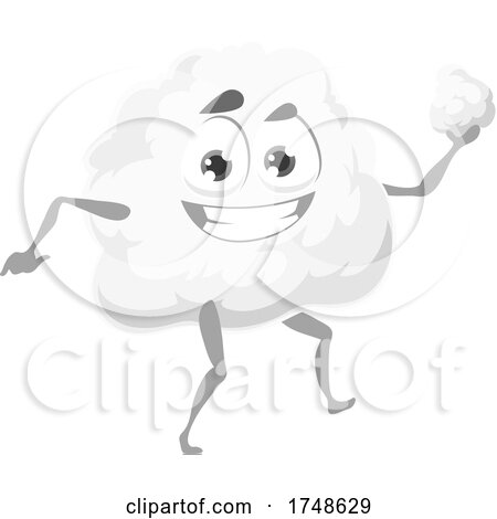 Cotton Ball Mascot by Vector Tradition SM