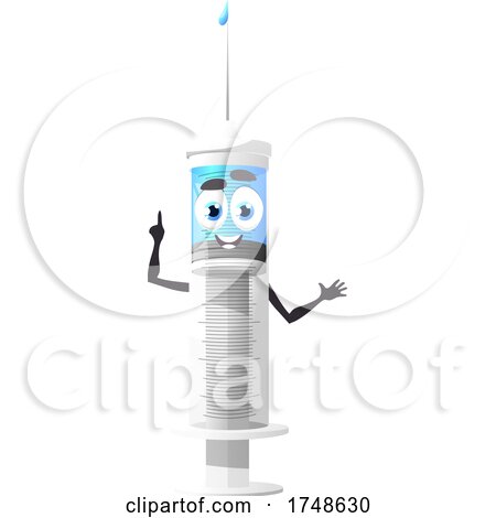 Syringe Mascot by Vector Tradition SM