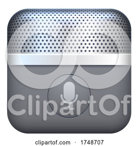3d Microphone Icon by Vector Tradition SM