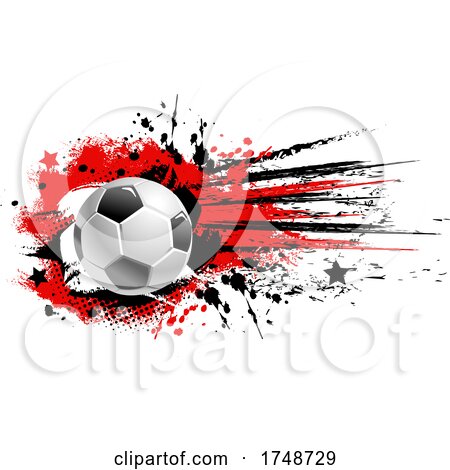 Grunge and Soccer Ball Design by Vector Tradition SM