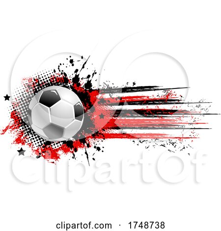 Grunge and Soccer Ball Design by Vector Tradition SM