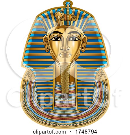 Ancient Egyptian Tutankhamun Mask by Lal Perera