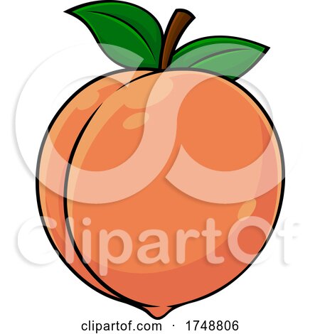 Cartoon Peach by Hit Toon