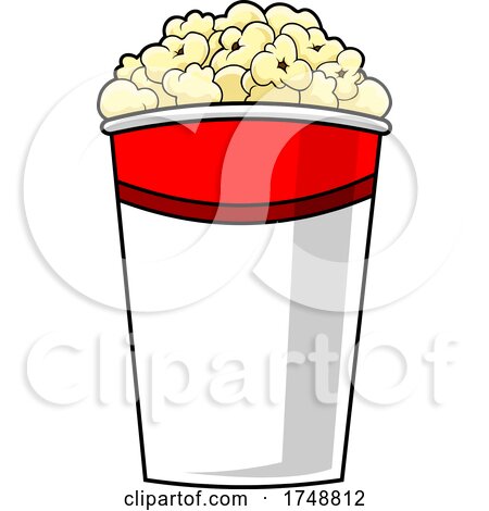 Cartoon Popcorn Bucket by Hit Toon