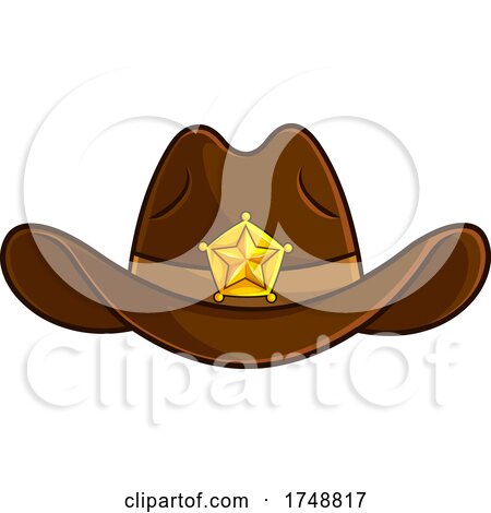 Cartoon Sheriff Hat by Hit Toon