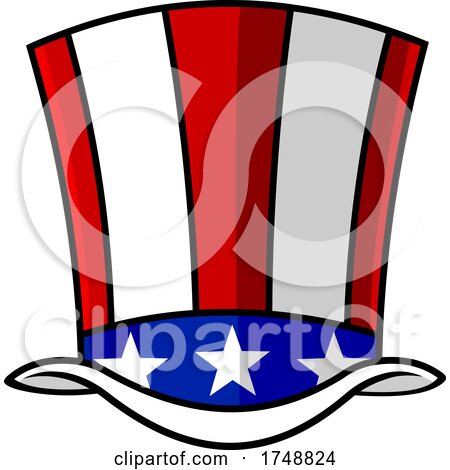 Cartoon Uncle Sam Hat by Hit Toon