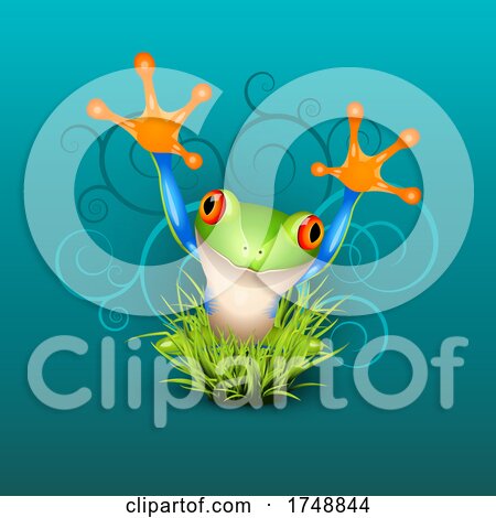 Leaping Tree Frog by Oligo