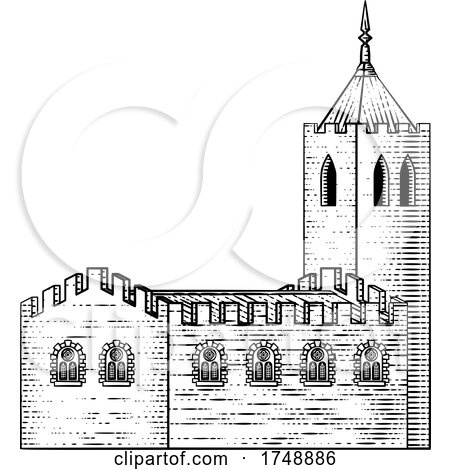 Church Cathedral Old Medieval Vintage Building by AtStockIllustration