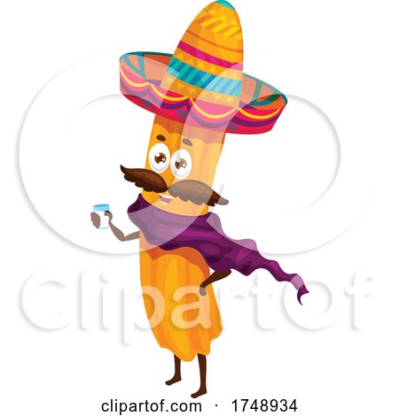 Mexican Churro Mascot by Vector Tradition SM