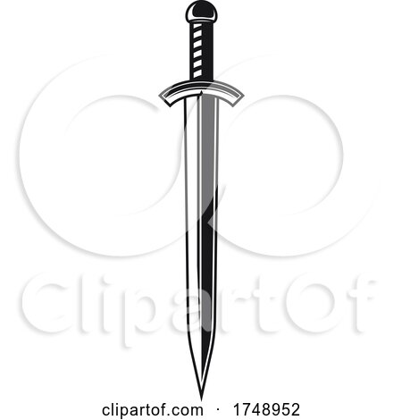 Sword in Black and White by Vector Tradition SM