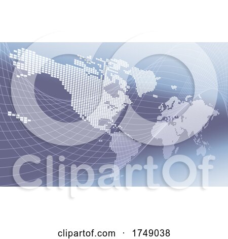 World Map Concept Background by AtStockIllustration