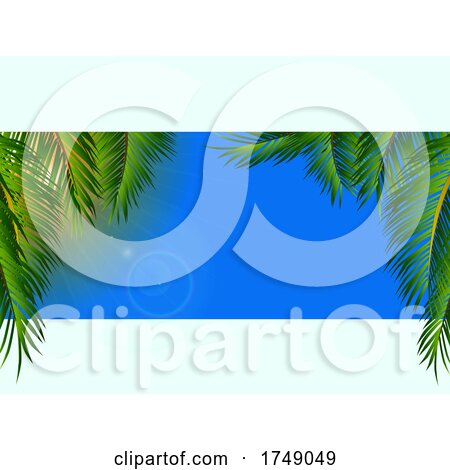 Panel with Sky and Palm Trees by elaineitalia
