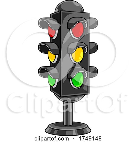 Traffic Light Post by Hit Toon