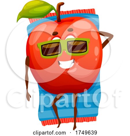 Relaxed Apple Character by Vector Tradition SM