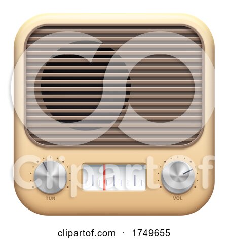 3d Radio Icon by Vector Tradition SM