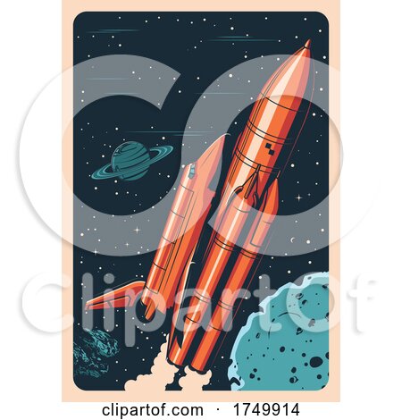 Space and Rocket Background by Vector Tradition SM