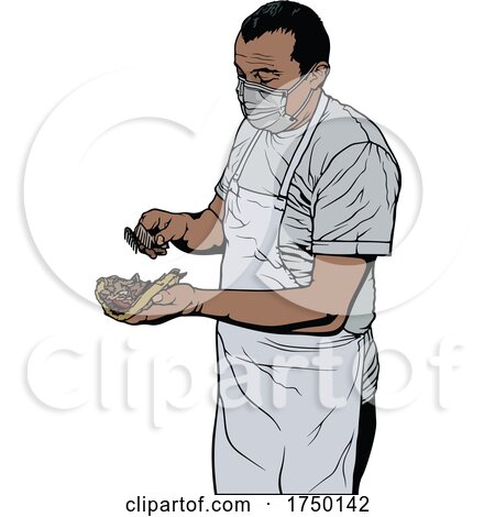 Man Making a Kebab by dero