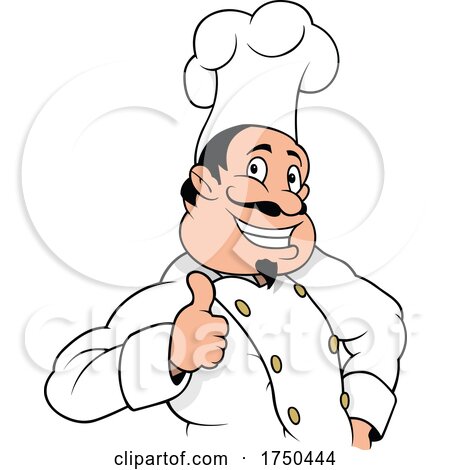Happy Cartoon Chef Giving a Thumb up by dero