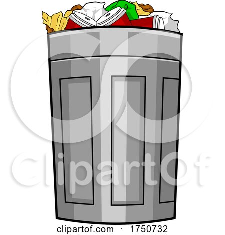 Full Trash Can by Hit Toon