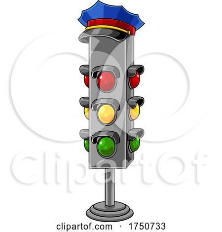 Traffic Light and Hat by Hit Toon