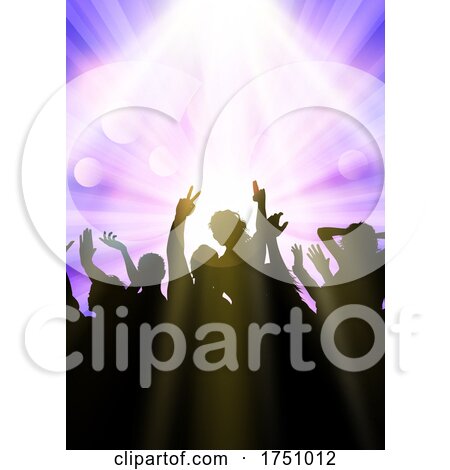 Silhouette of a Party Crowd by KJ Pargeter