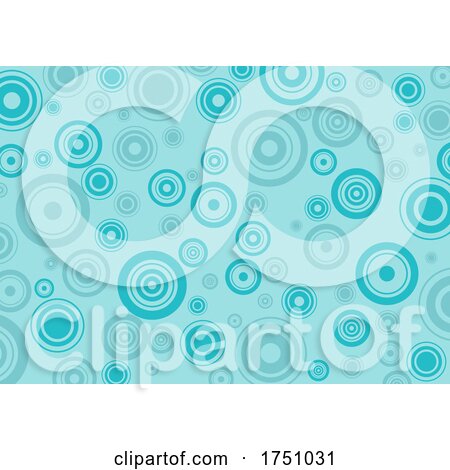 Seamless Blue Circle Background Pattern by dero