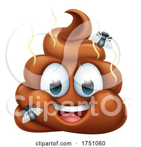Happy Poop Poo Emoticon Poomoji Emoji Icon by AtStockIllustration