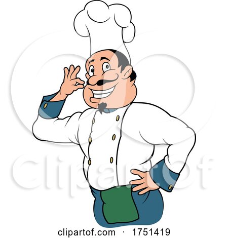 Cartoon Italian Chef by dero