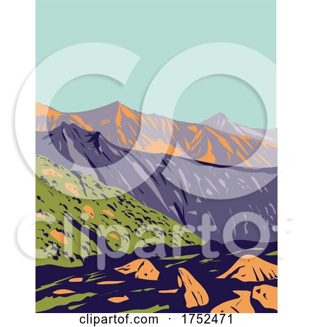 Val Grande National Park Located in Piedmont in the North of Italy Art Deco WPA Poster Art by patrimonio