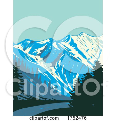 High Tauern National Park with Grossglockner Massif Located in Austria Art Deco WPA Poster Art by patrimonio