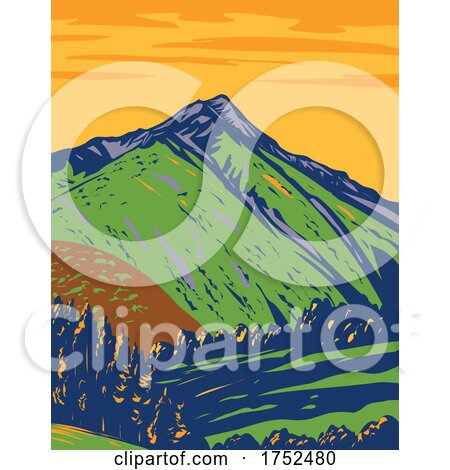 Kalkalpen National Park Within Northern Limestone Alps in the State of Upper Austria Art Deco WPA Poster Art by patrimonio