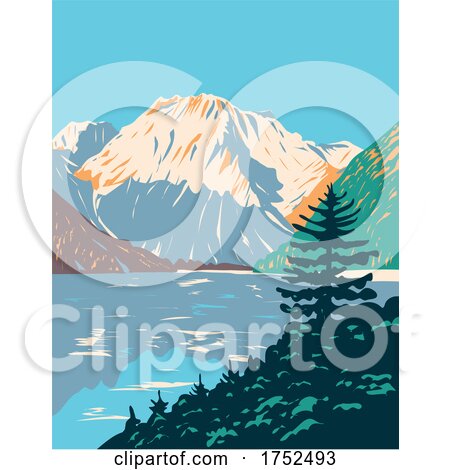 Dolomiti Bellunesi National Park in the Province of Belluno Veneto Northern Italy Art Deco WPA Poster Art by patrimonio