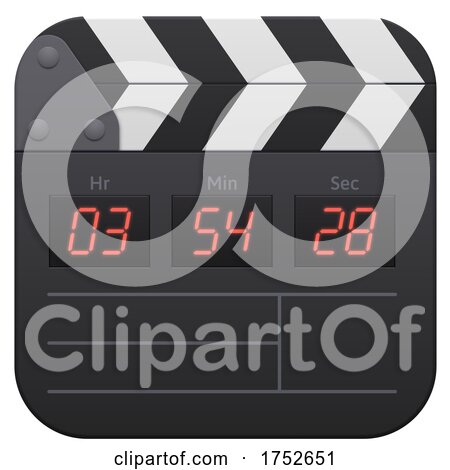 3d Clapperboard Icon by Vector Tradition SM