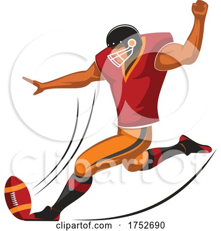 Football Player Kicking by Vector Tradition SM