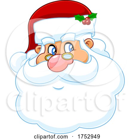 Santa Claus Face by Hit Toon