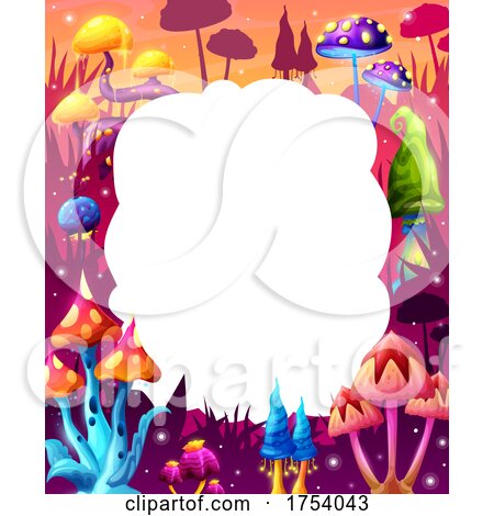 Magic Mushroom Background by Vector Tradition SM