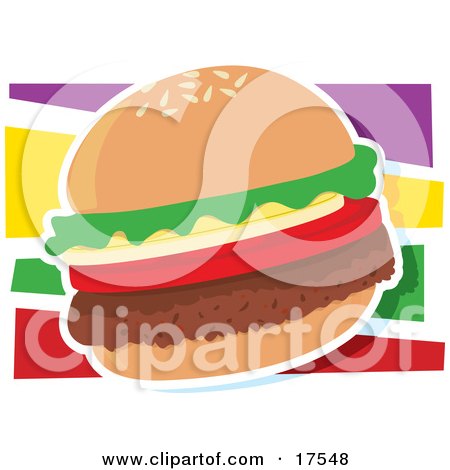 Hamburger Graphic by Maria Bell