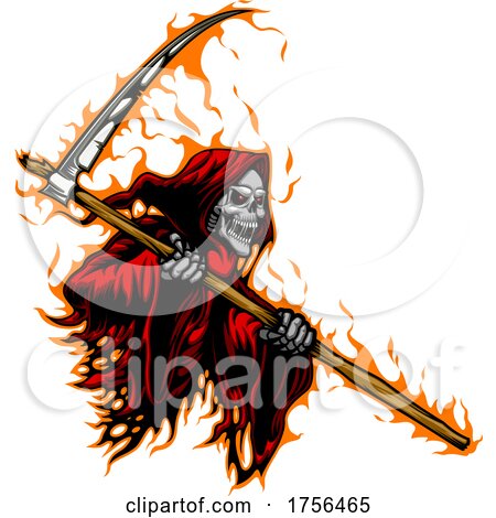 Fiery Grim Reaper by Vector Tradition SM