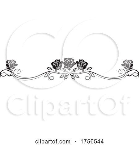 Rose Border by Vector Tradition SM