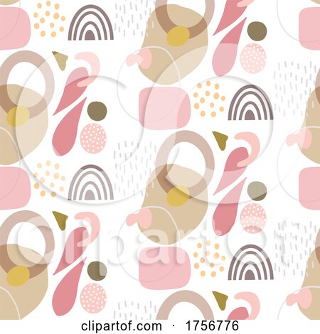 Abstract Background with Hand Drawn Shapes Design Pattern by KJ Pargeter