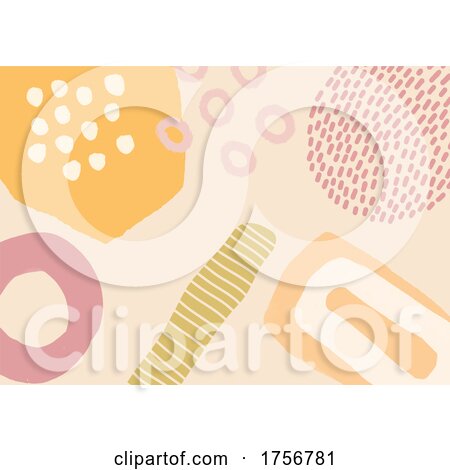 Hand Drawn Abstract Shapes Background by KJ Pargeter
