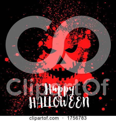 Blood Splatter Halloween Background by KJ Pargeter