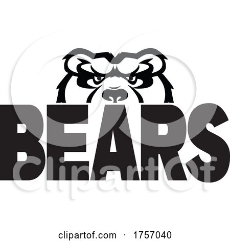 Bears Mascot Design with a Face over Text by Johnny Sajem