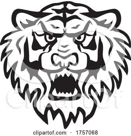 Tiger Mascot Head by Johnny Sajem