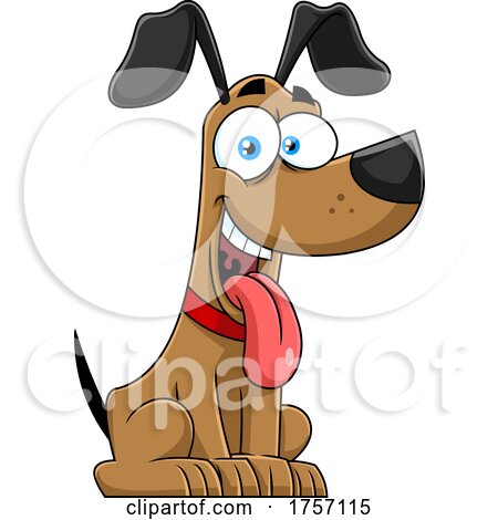 Cartoon Happy Dog by Hit Toon