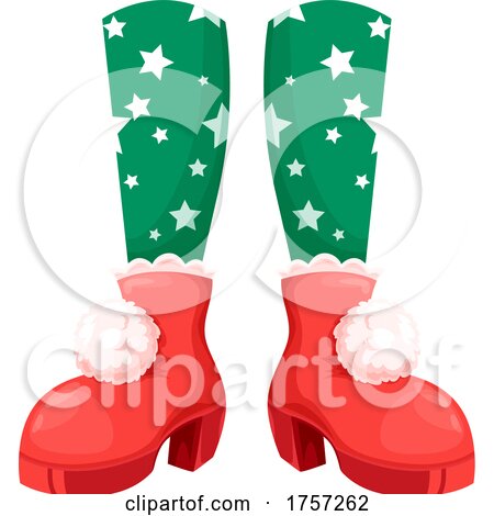 Christmas Legs and Shoes by Vector Tradition SM