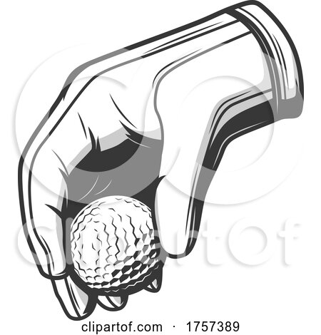 Golf Ball and Hand by Vector Tradition SM