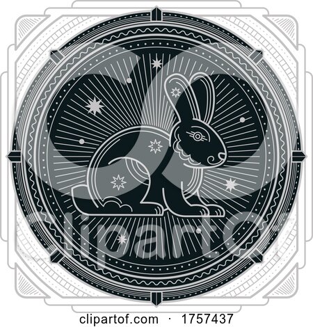 Chinese Zodiac Rabbit by Vector Tradition SM
