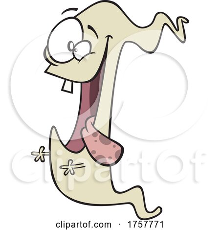 Cartoon Excited Ghost by toonaday