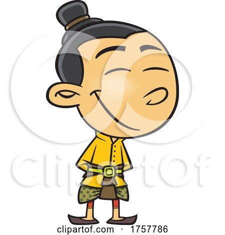 Cartoon Thai Boy by toonaday